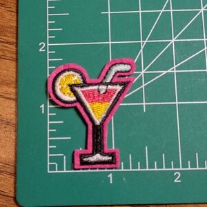 2/$10 Mini Colorful Cocktail Glass Patch